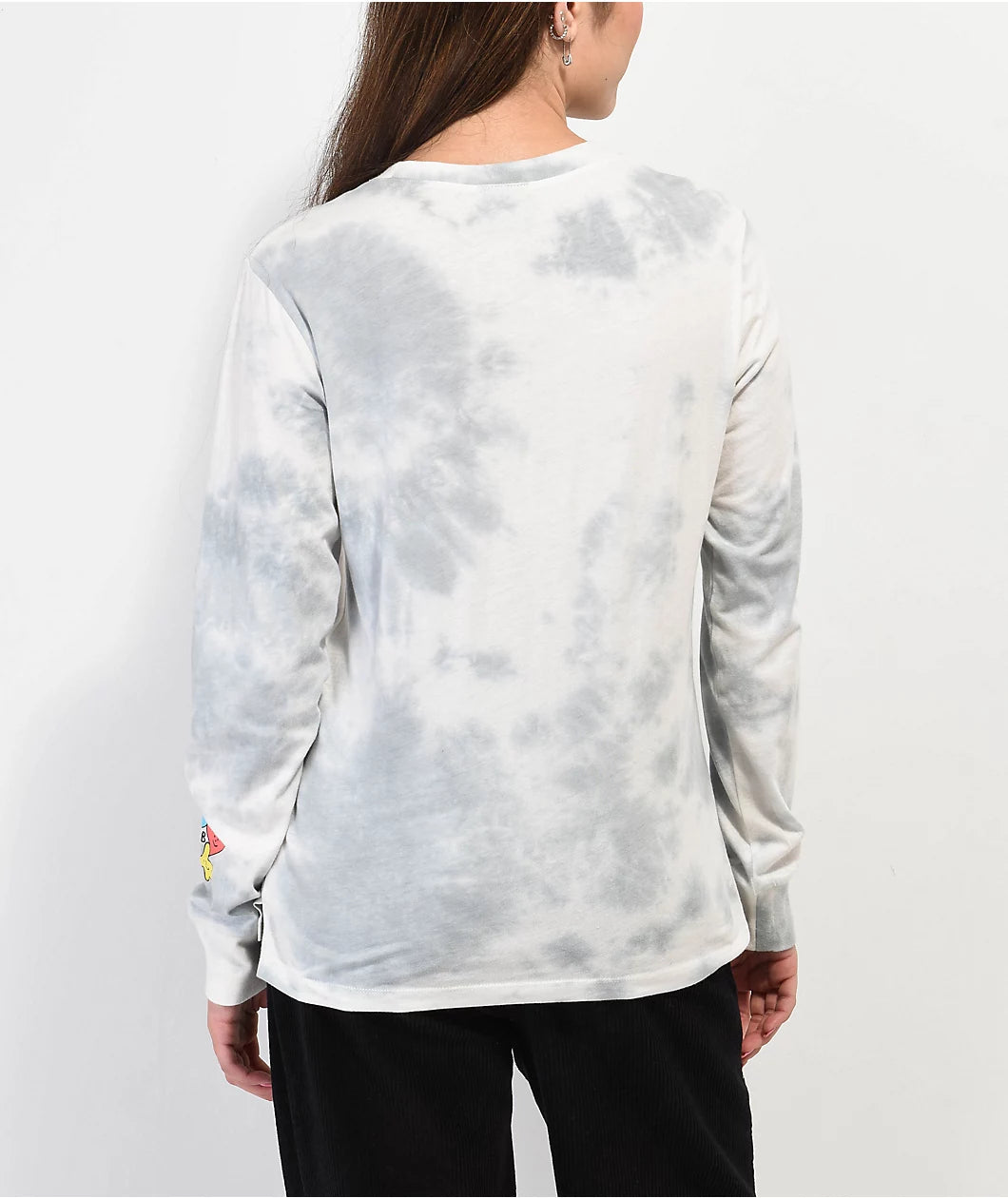 A.LAB Aby Camiseta de manga larga gris tie dye