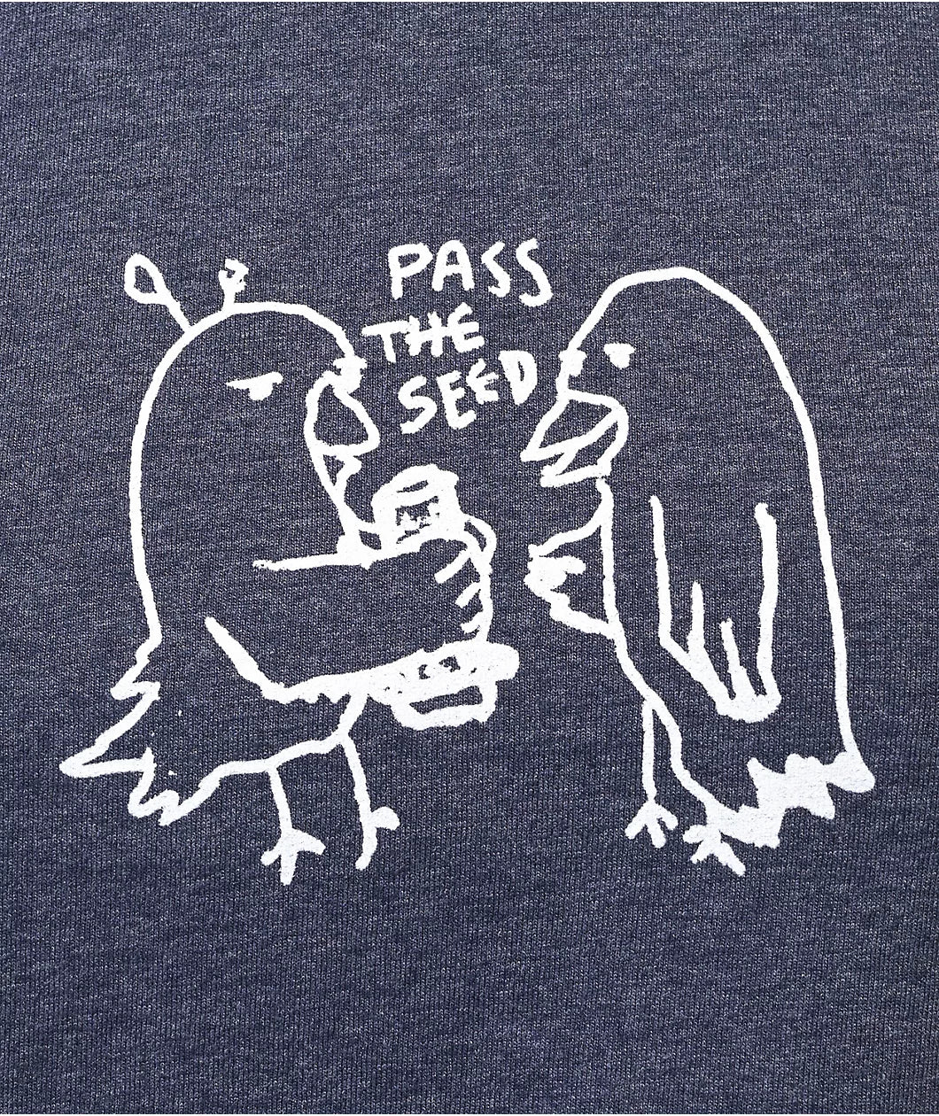 A.LAB Pass The Seed Camiseta Crop Azul Marino