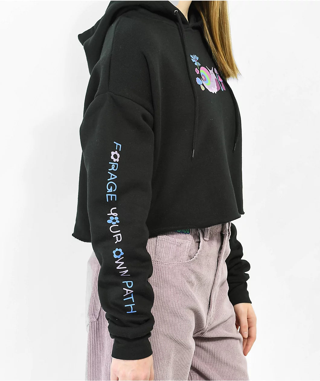 Sudadera con capucha A.LAB Zaira Forage Black Crop