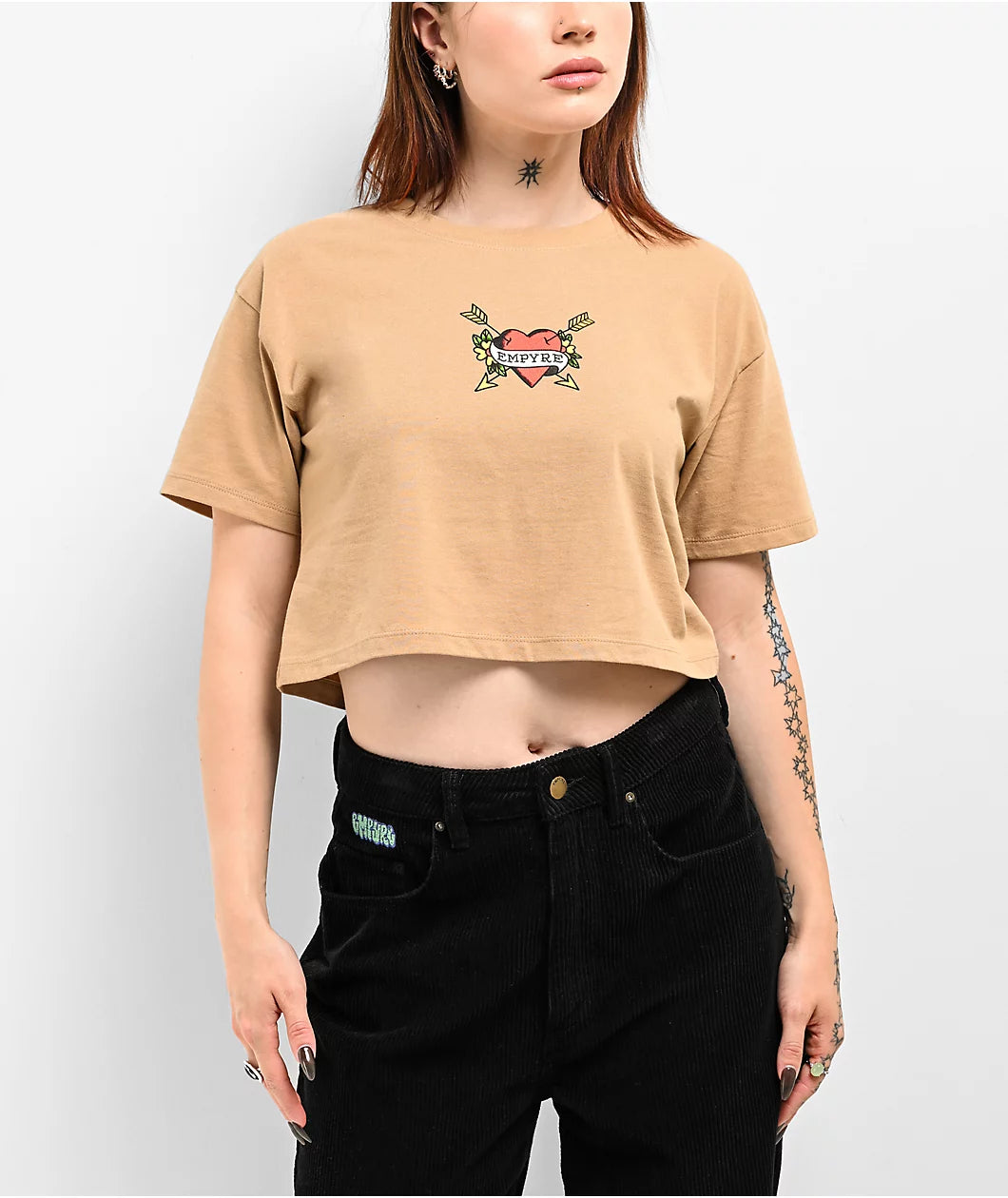 Empyre Heart Of Hearts Camiseta Crop de Arena