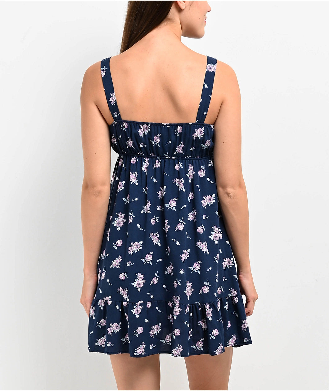 Vestido Spicychix Azul Floral Oscuro