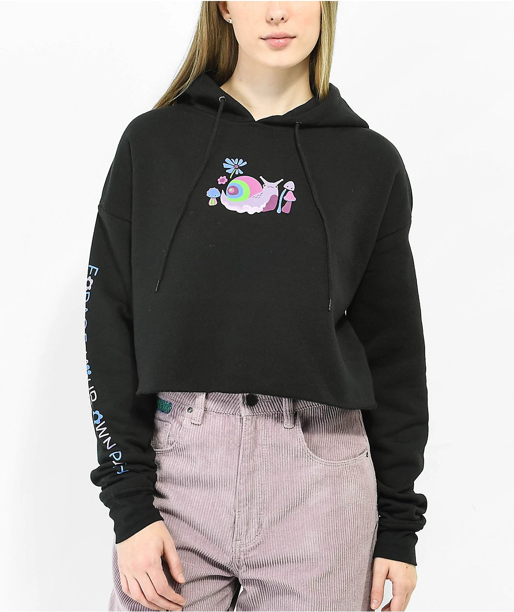 Sudadera con capucha A.LAB Zaira Forage Black Crop