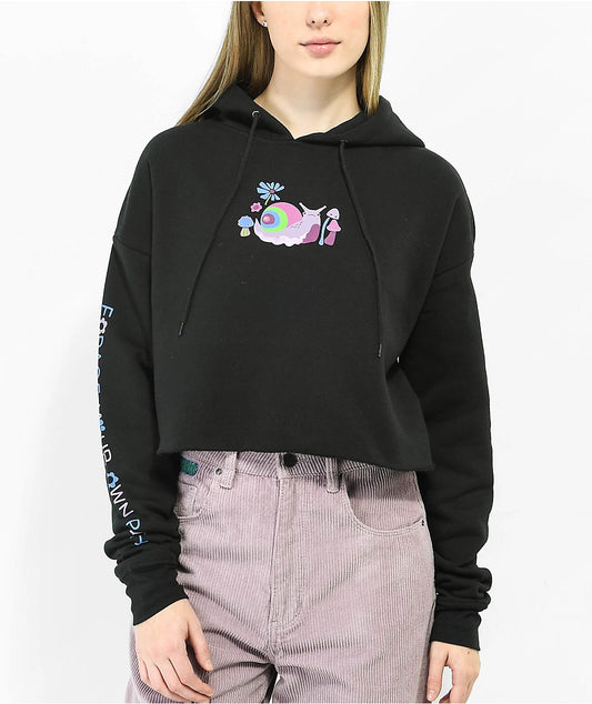 Sudadera con capucha A.LAB Zaira Forage Black Crop