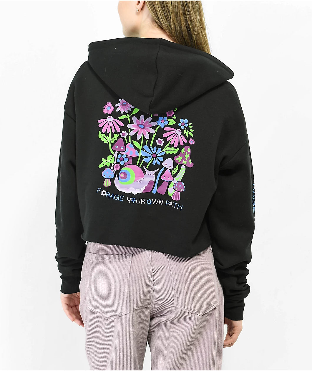 Sudadera con capucha A.LAB Zaira Forage Black Crop