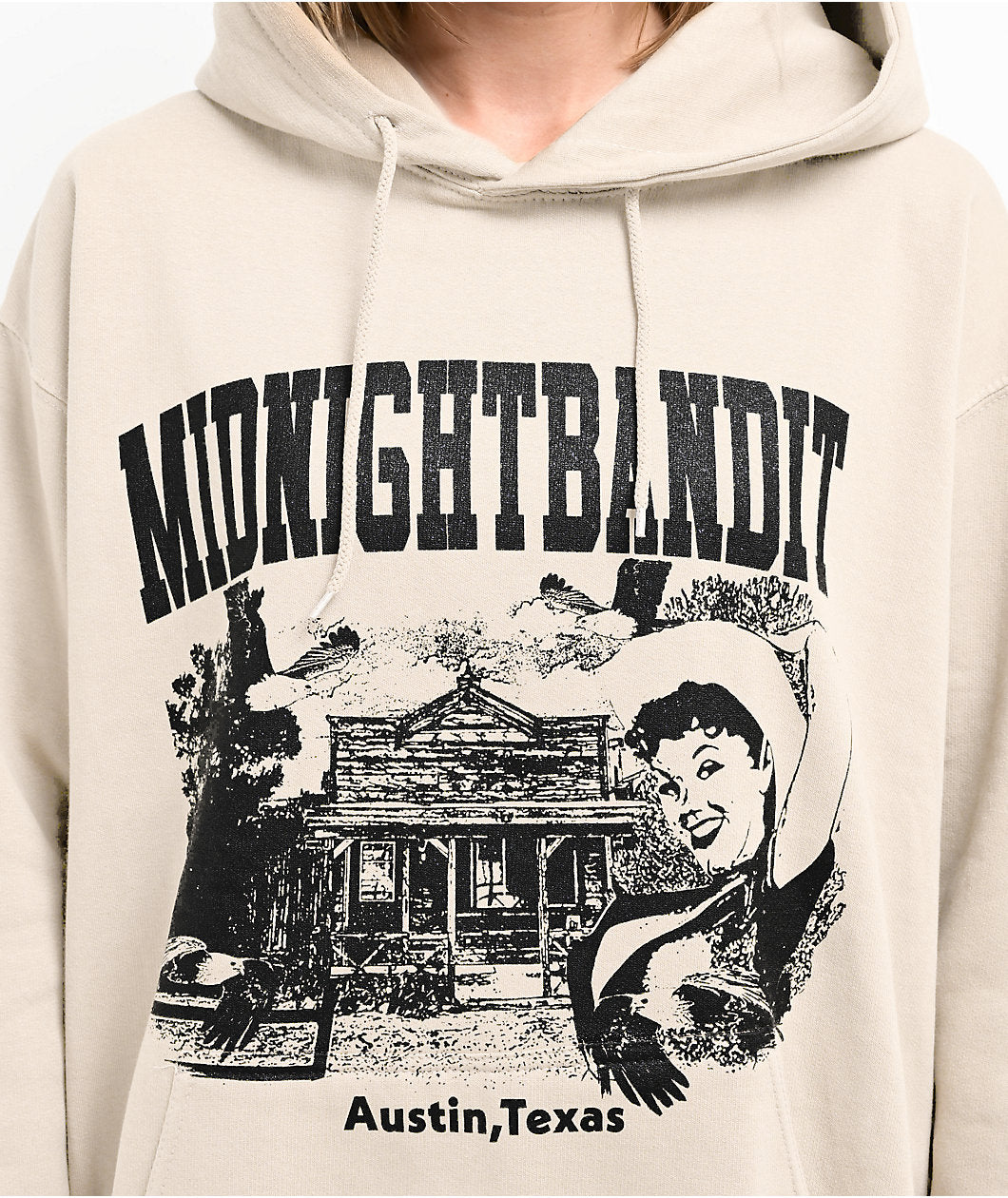 Sudadera con capucha Midnightbandit Welcome Home Off White