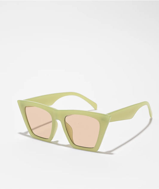 Lentes de Sol Milky Verde Cat Eye