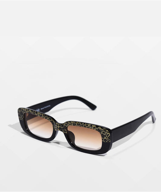 Lentes de sol Cosmopolitan Leopard Negras de Petals and Peacocks