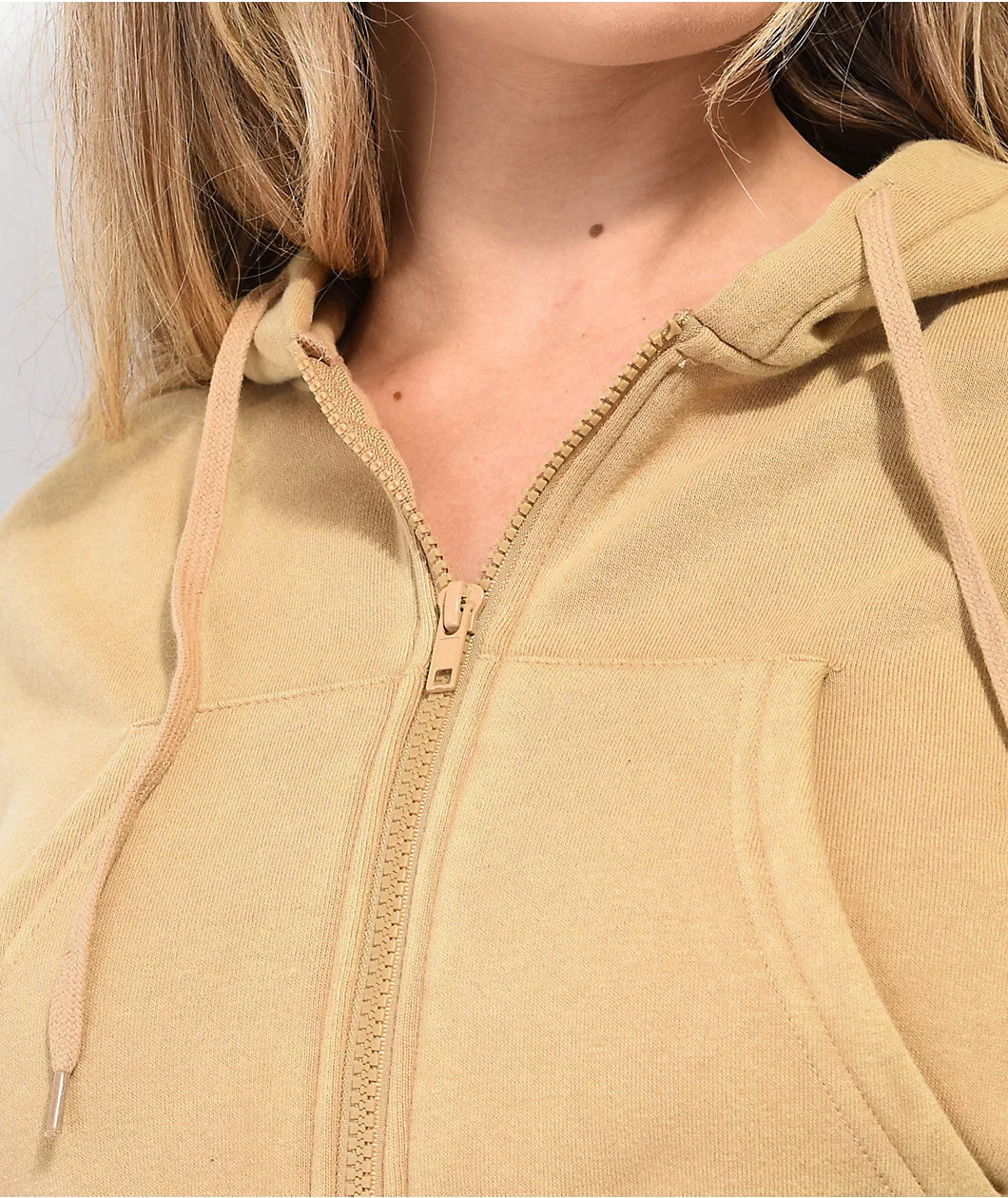 Sudadera con capucha Zine Kya Sand Crop Zip